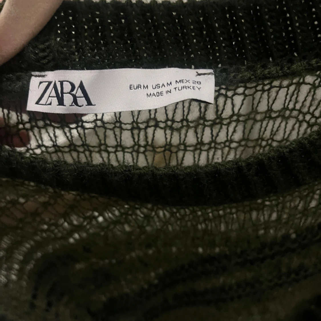 Olivgrön stickad tröja från Zara - 91