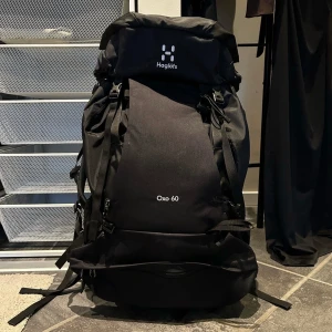 Haglöfs ryggsäck  - Säljer nu min ryggsäck från Haglöfs i den populära modellen OXO 60 i absolut nyskick, använd i 10 dagar på tågluff, men inga tecken på användning då jag var väldigt försiktig.   Köpte den för 2500kr på xxl och har digitalt kvitto för garanti. 