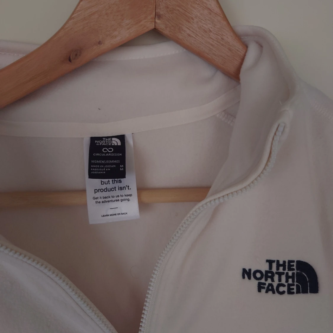 Vit North Face fleece (oanvänd) - 92