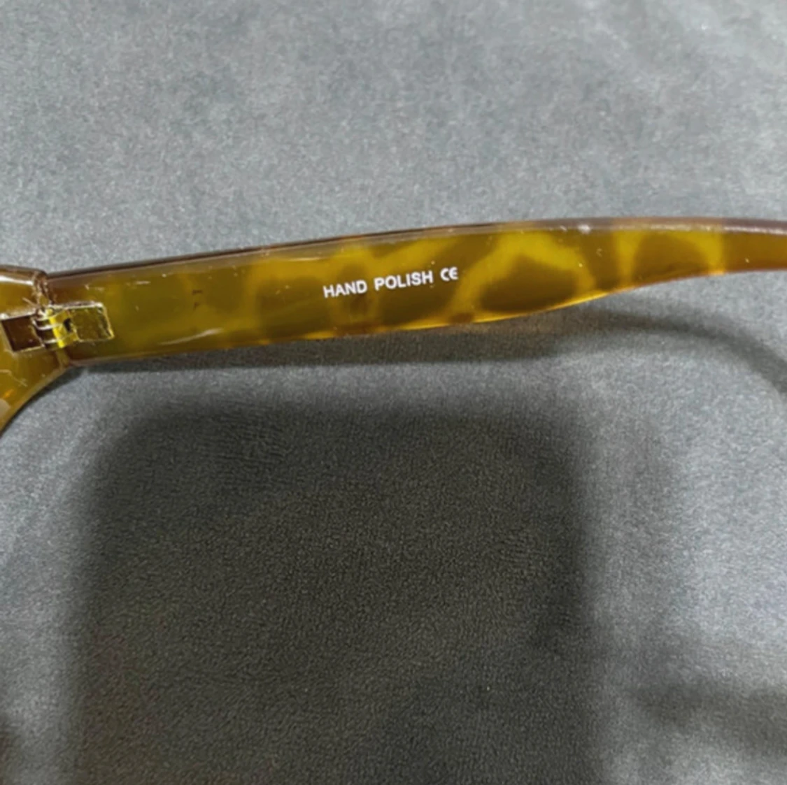 Brun och Guld Smala Solglasögon  - 92