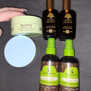 Hud och hårvård - Helt nya oöppnade. Oljan 60 kr. Marockan olje spray 60. Pixi mask under ögonen. 199 st. 