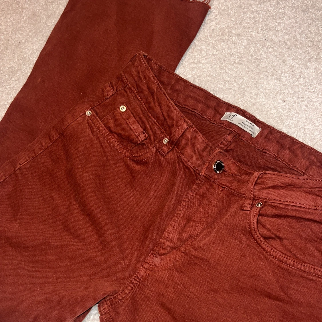 Mörkrösa bootcut jeans❤️ - 91