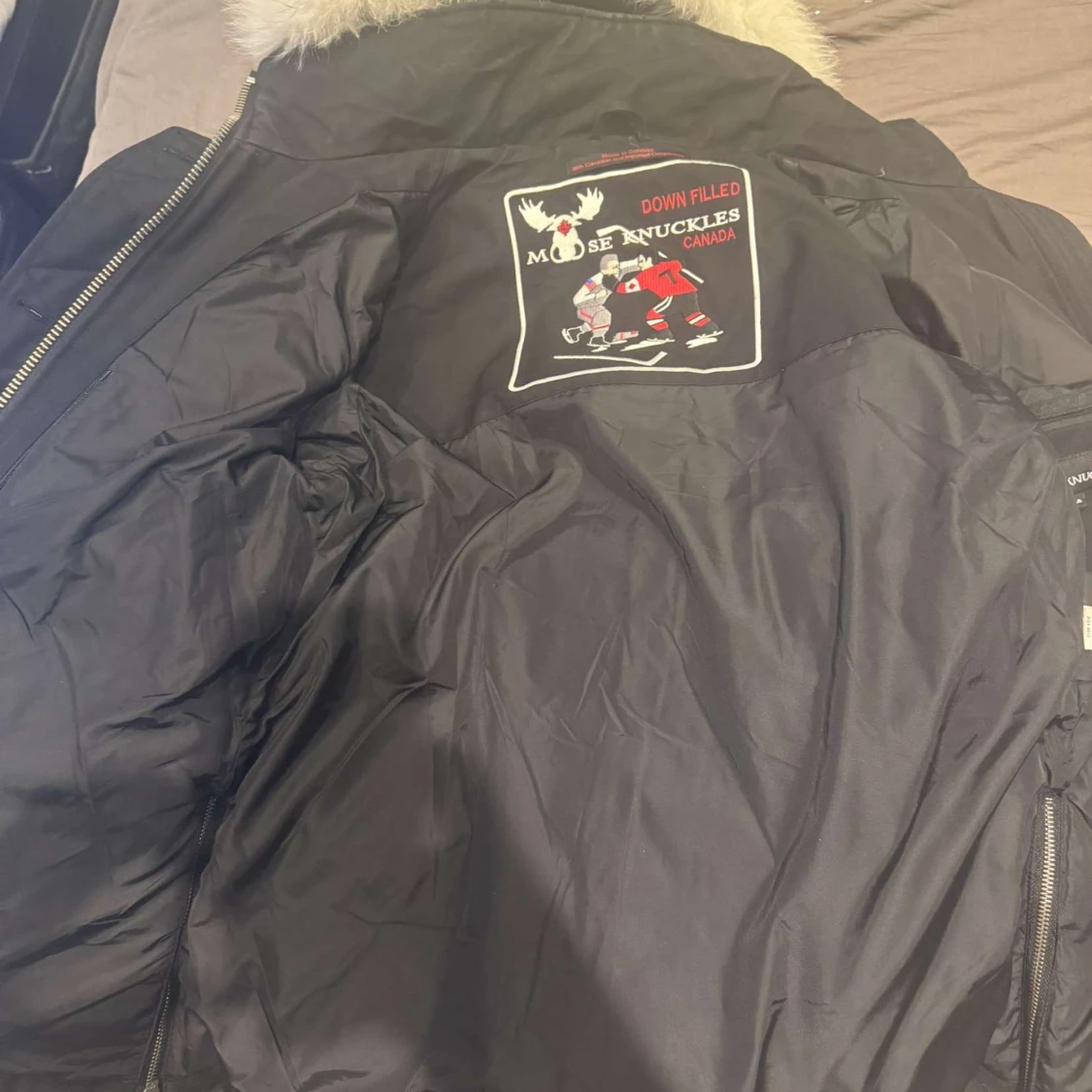 Svart dunjacka från Moose Knuckles Äkta/kvitto finns - 91