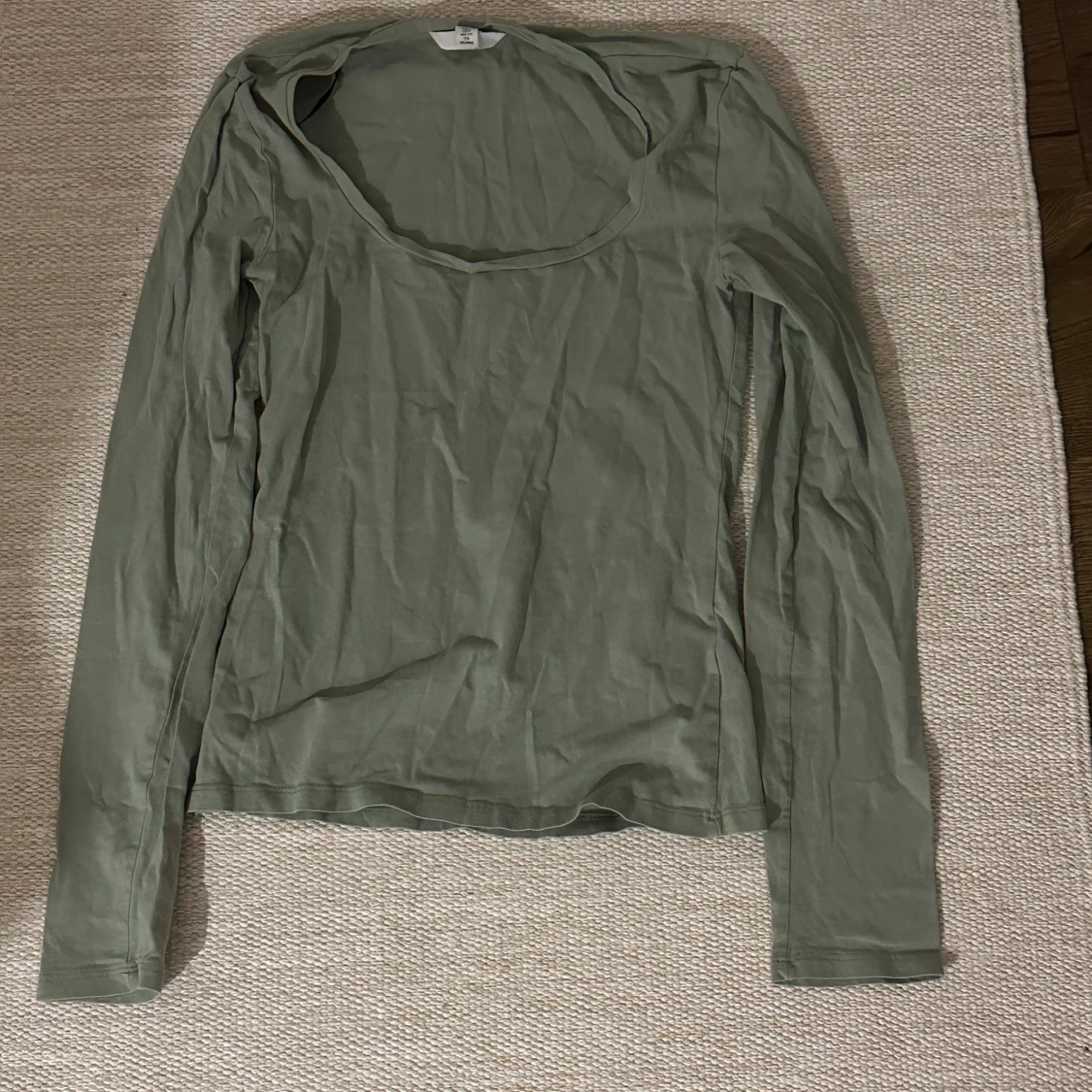 Grön långärmad topp