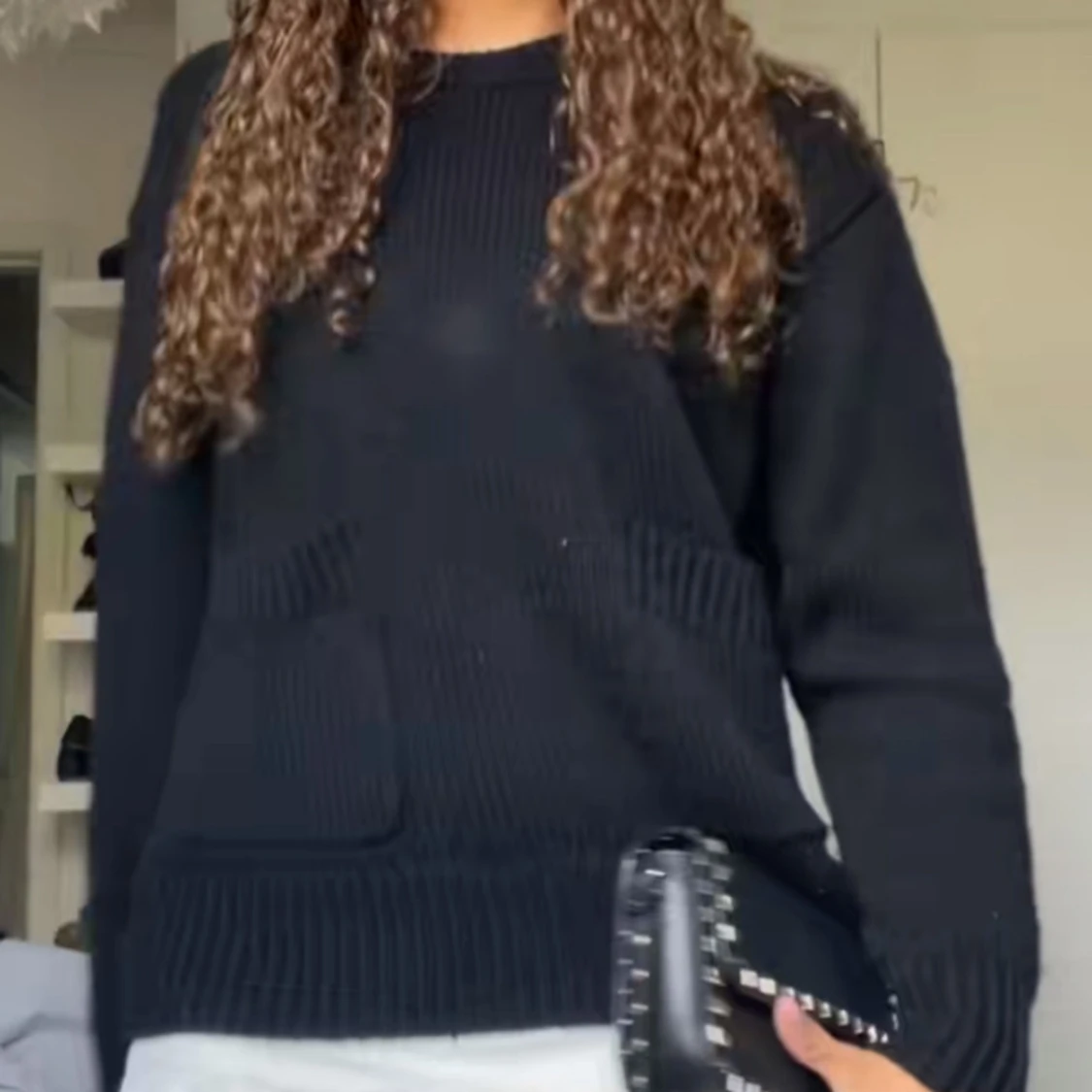 Svart stickad tröja från Zara - 90