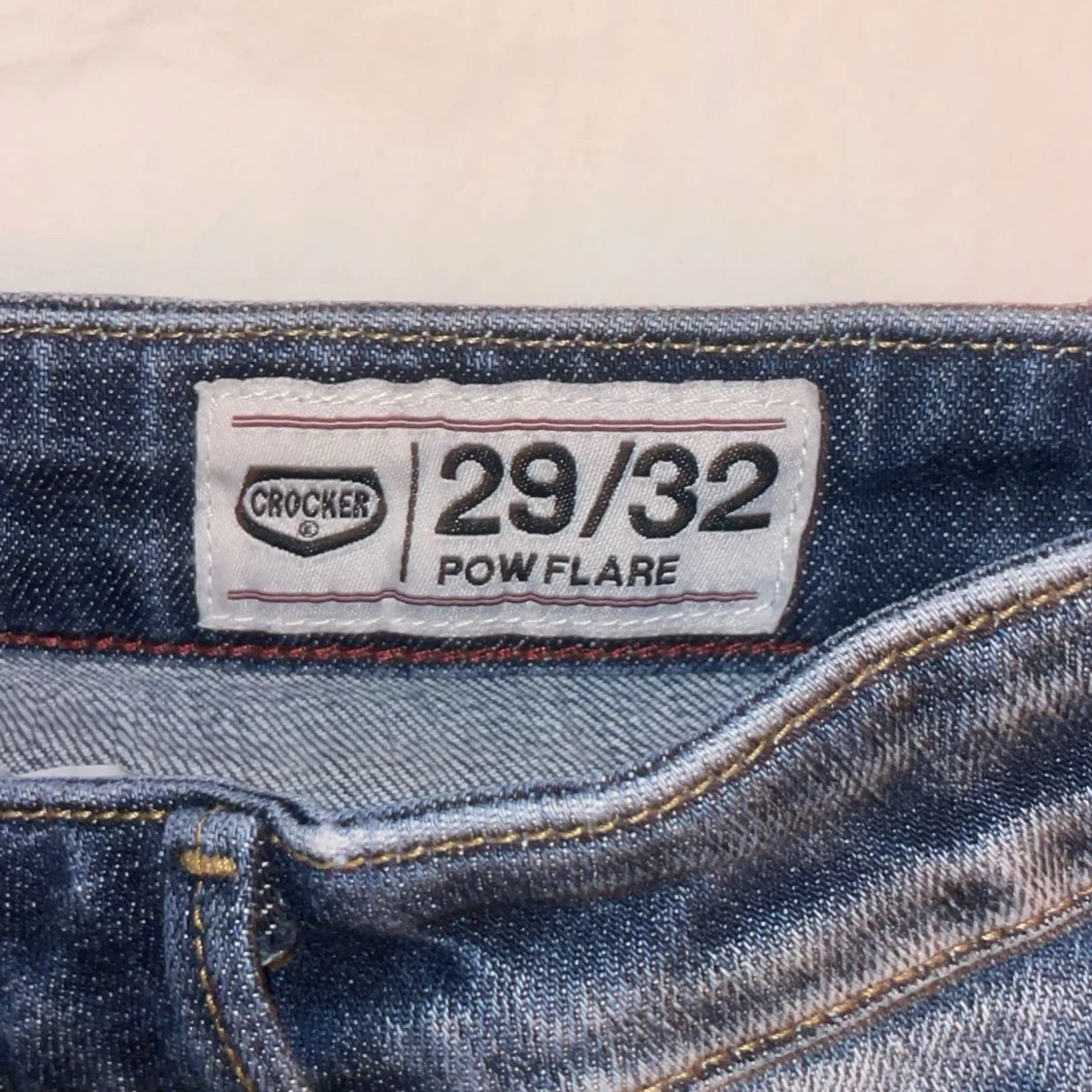 Blå bootcut jeans crocker - 93