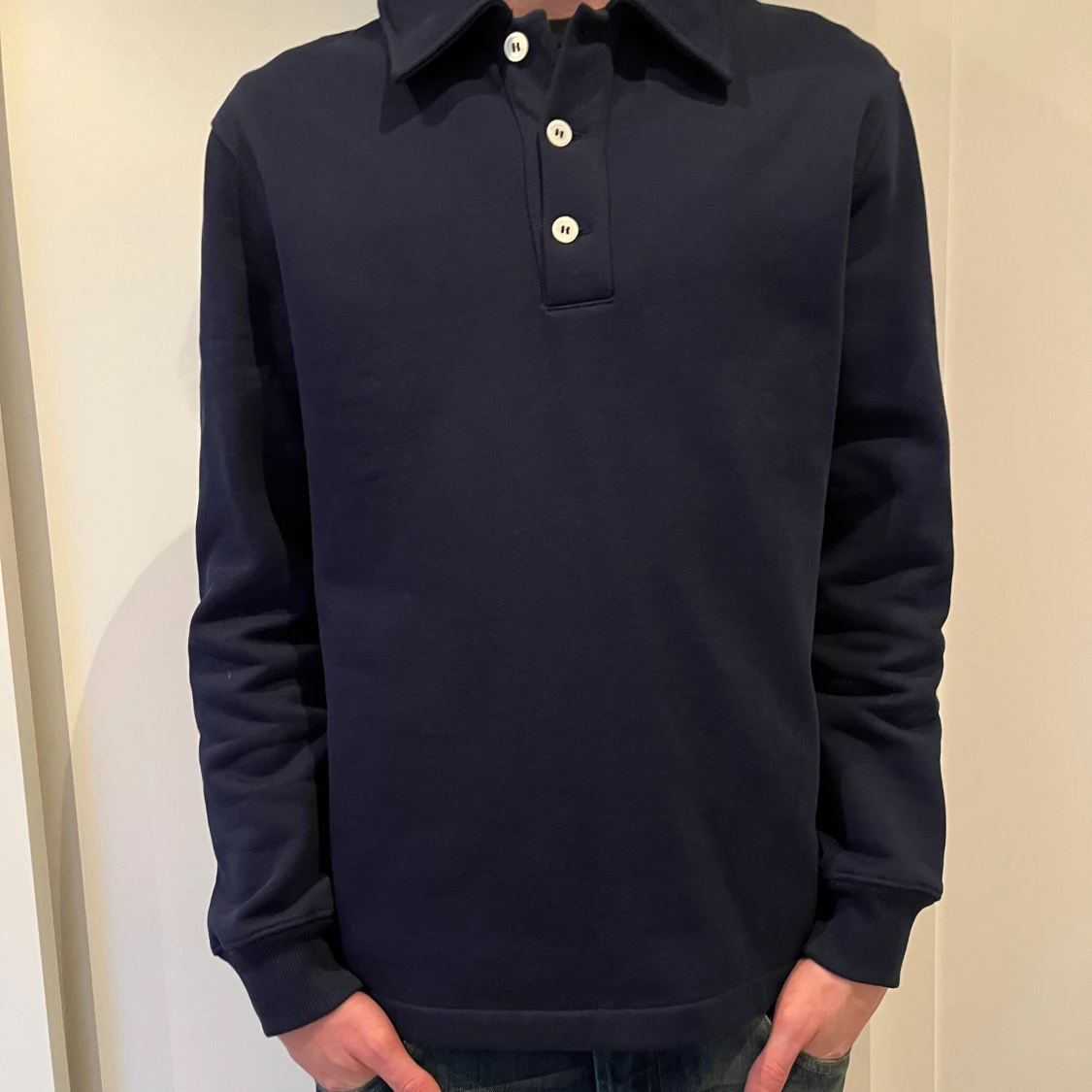 Mörkblå piké - 90