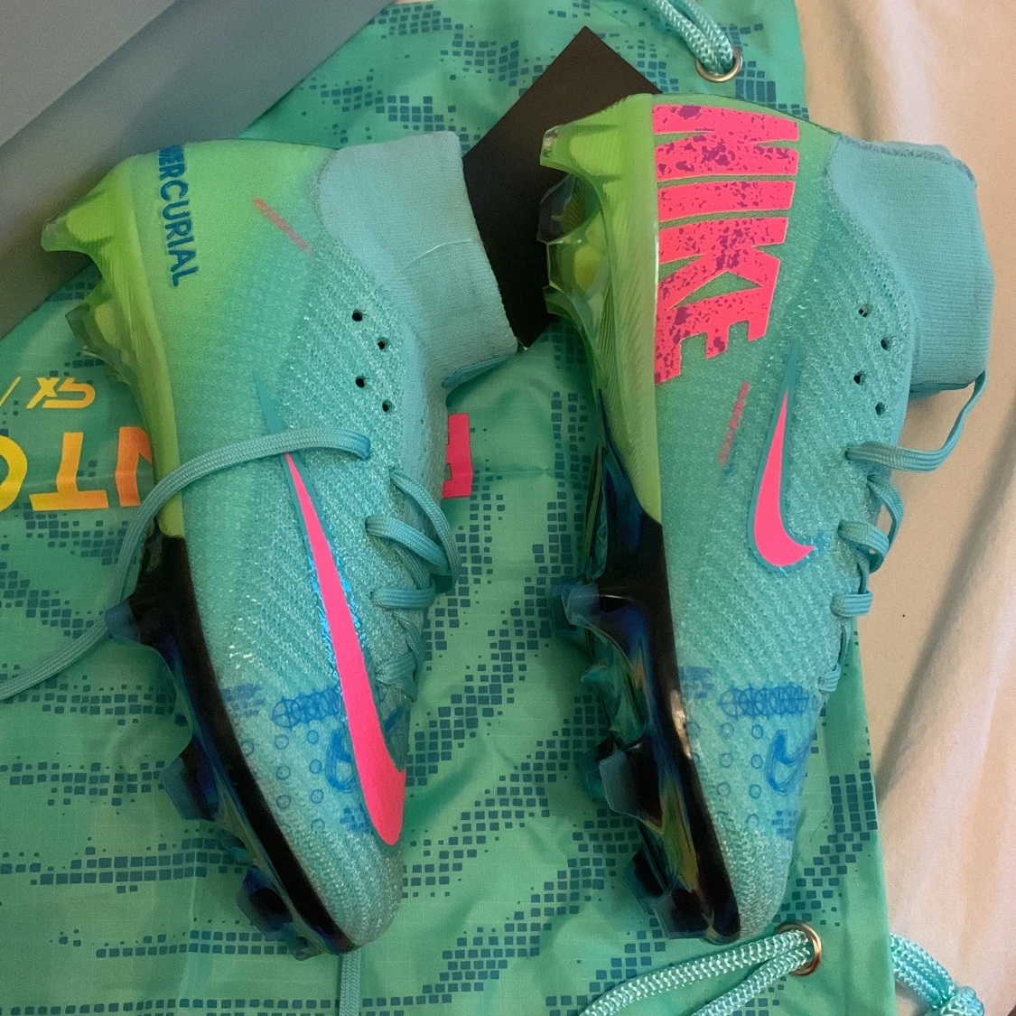 Helt nya/oanvända Nike air Zoom mercurial superfly 10 Elite turkos  - 3