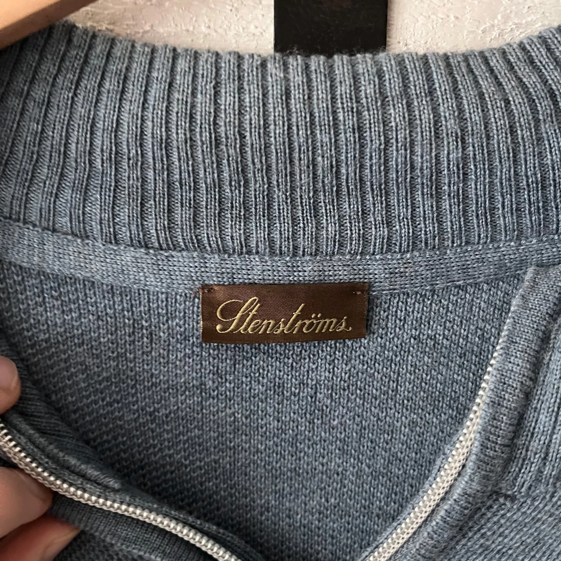 Blå zipup från Stenströms - 1