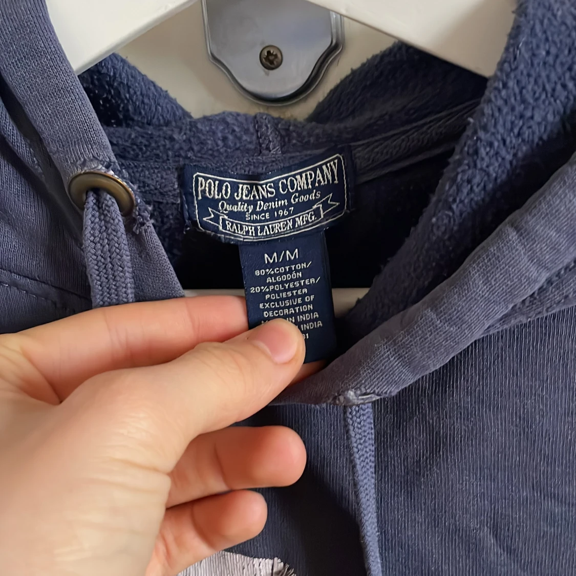 Mörkblå hoodie från Polo Jeans Company - 1