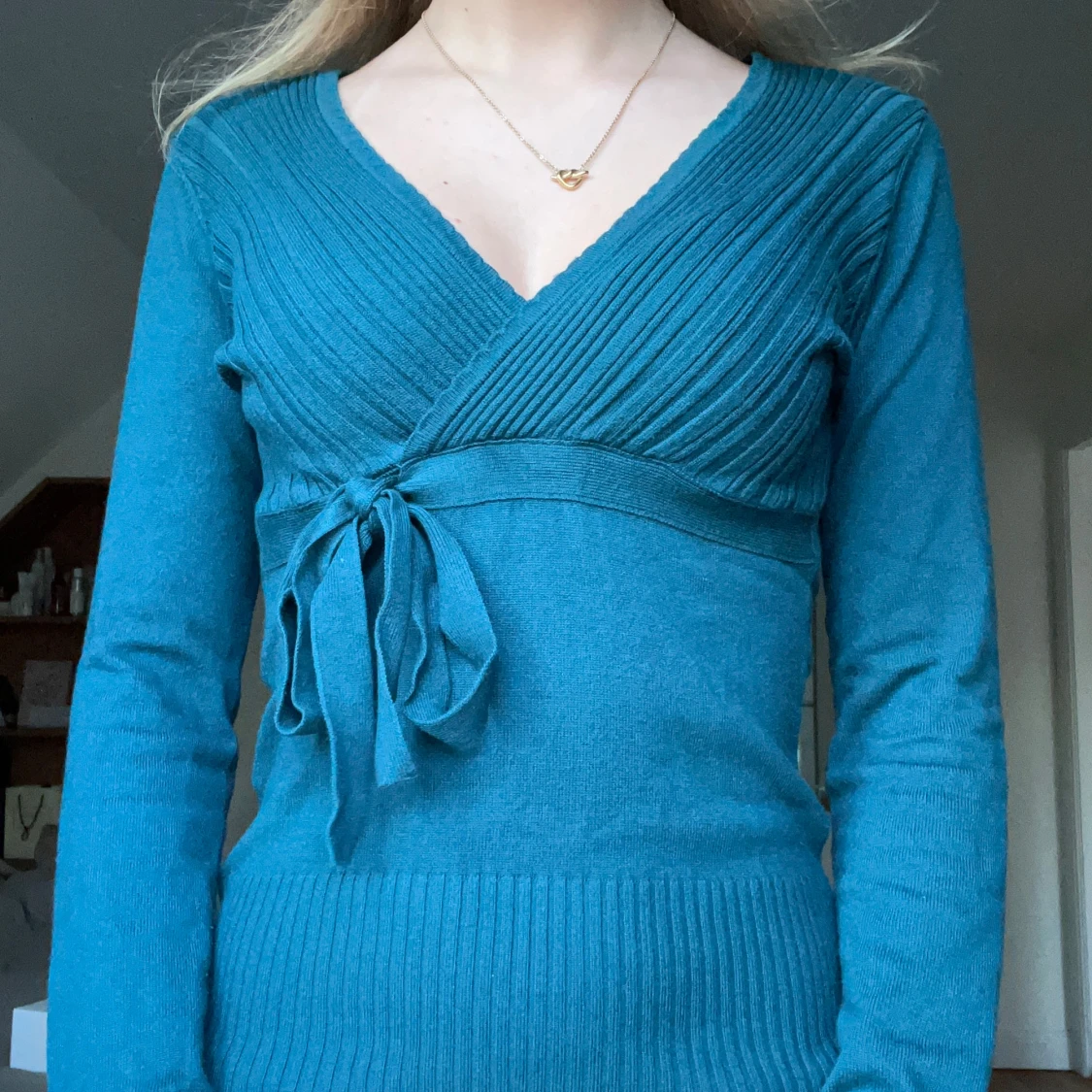 Omlottopp med knytband