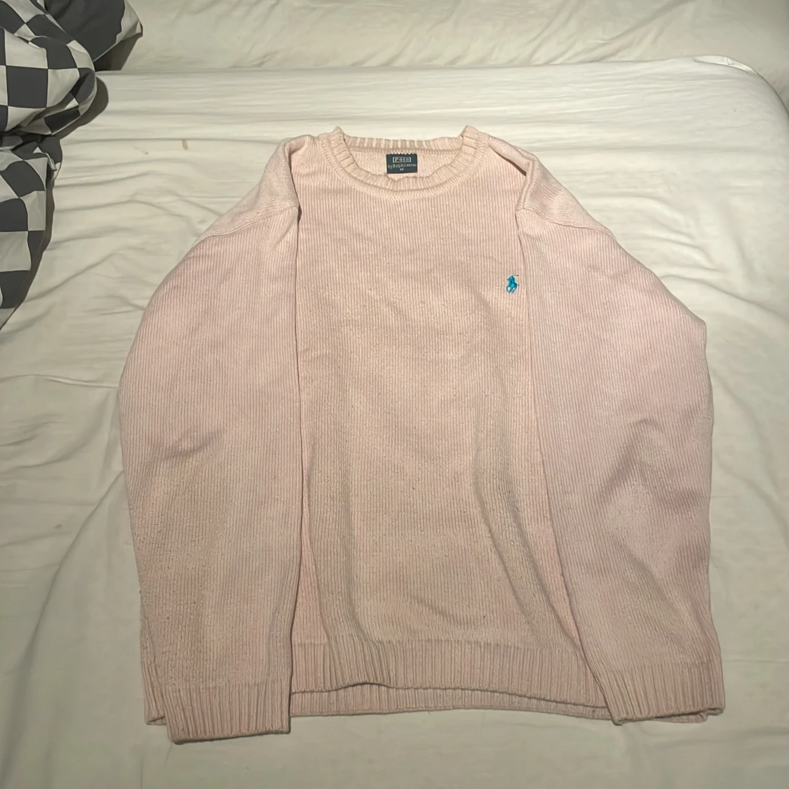 Ljusrosa stickad tröja från Ralph Lauren