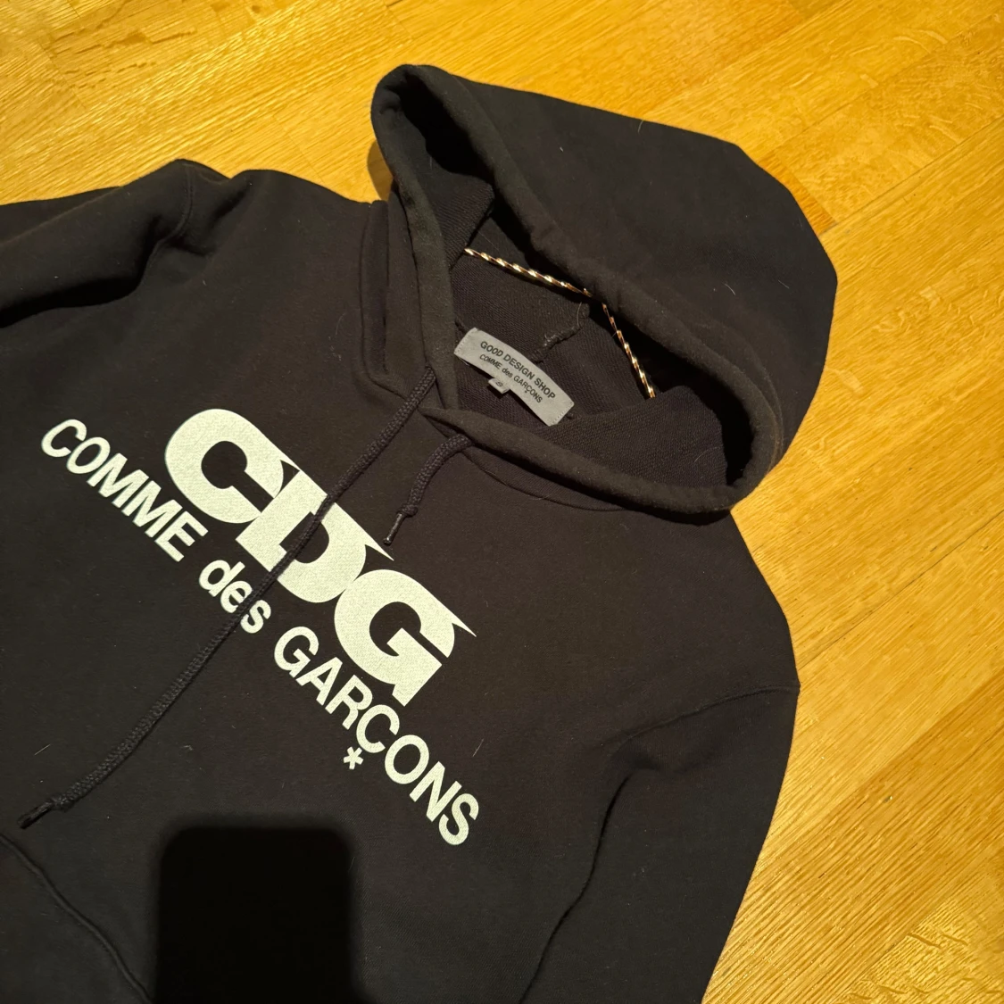 Svart hoodie från Comme des Garçons - 90