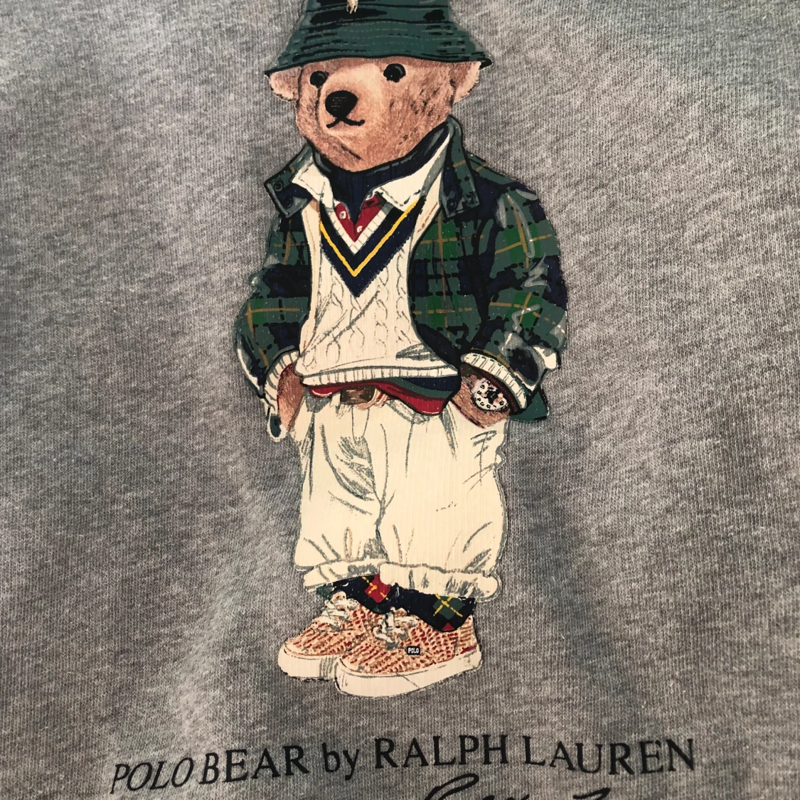 Grå sweatshirt med Polo Bear från Ralph Lauren