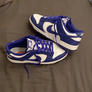 Nike dunks blue  - Använda 1 gång, nyskick  Har även boxen kvar. Pris kan diskuteras 