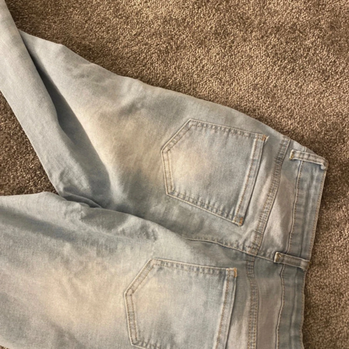 Ljusblå bootcut jeans - 4