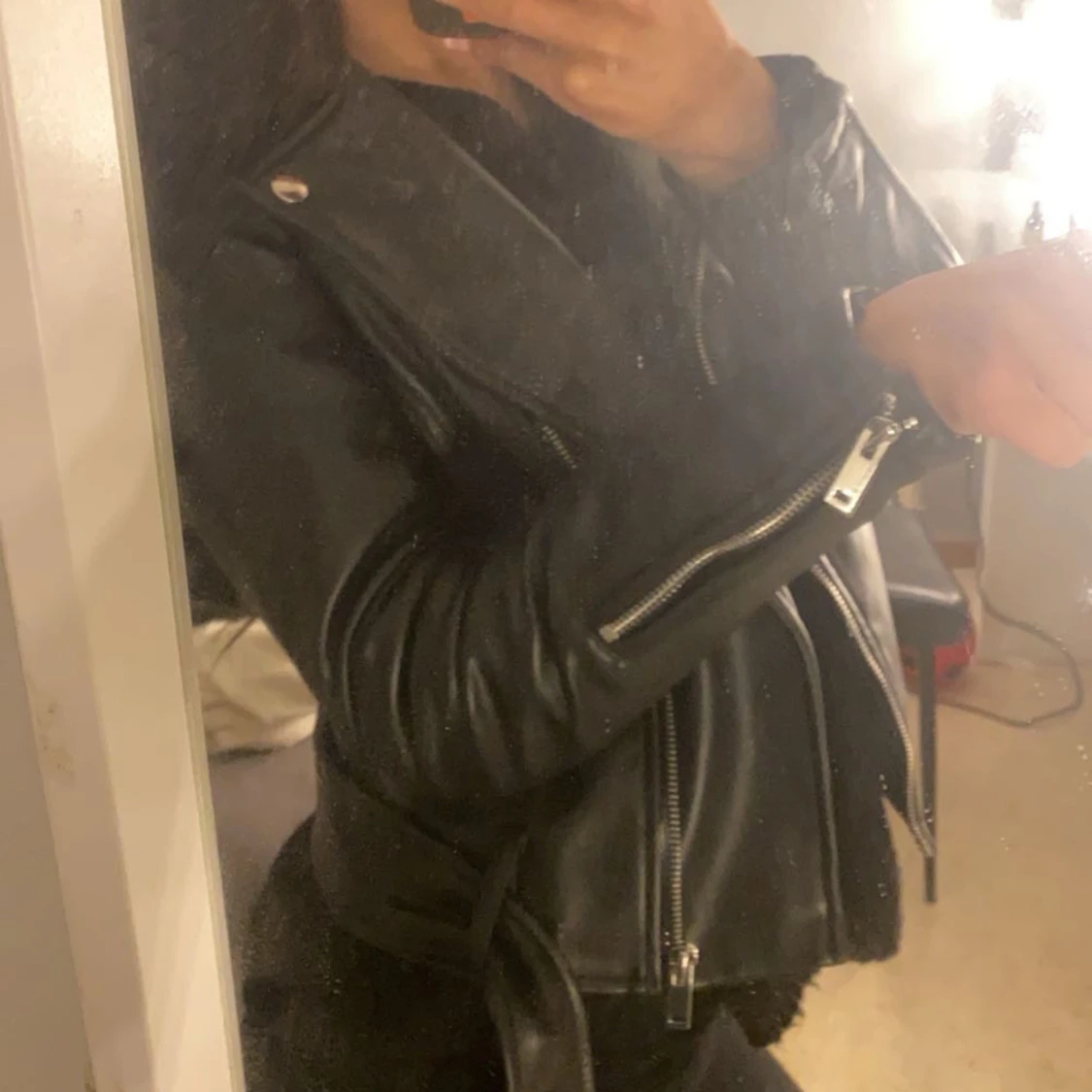 Svart skinnjacka från Glamorous - 1