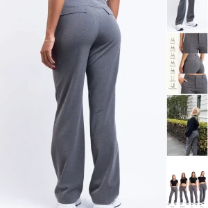 Madlady kostymbyxor  - Mina gråa midwaist kostymbyxor från madlady som ALDRIG har kommit till användning tyvärr.