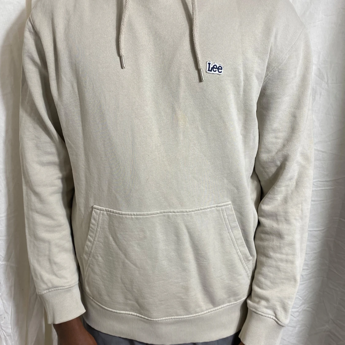 Beige hoodie från Lee