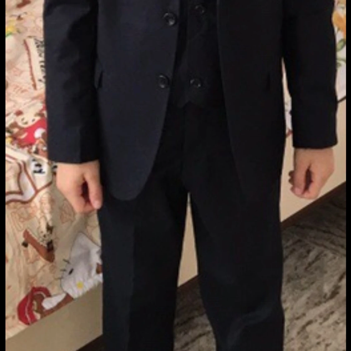 Randig långklänning med 80-tals t-shirt