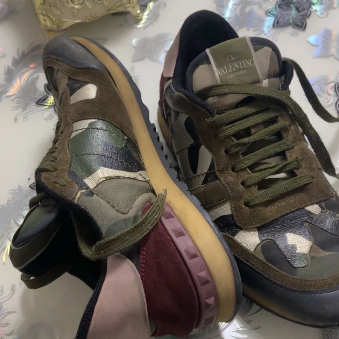 Valentino Rockrunner sneakers med camouflage - 4