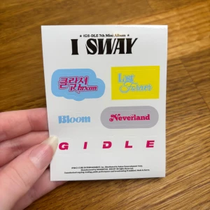 Gidle / Idle stickers  - Från (G)I-DLE / I-dle I sway poca album