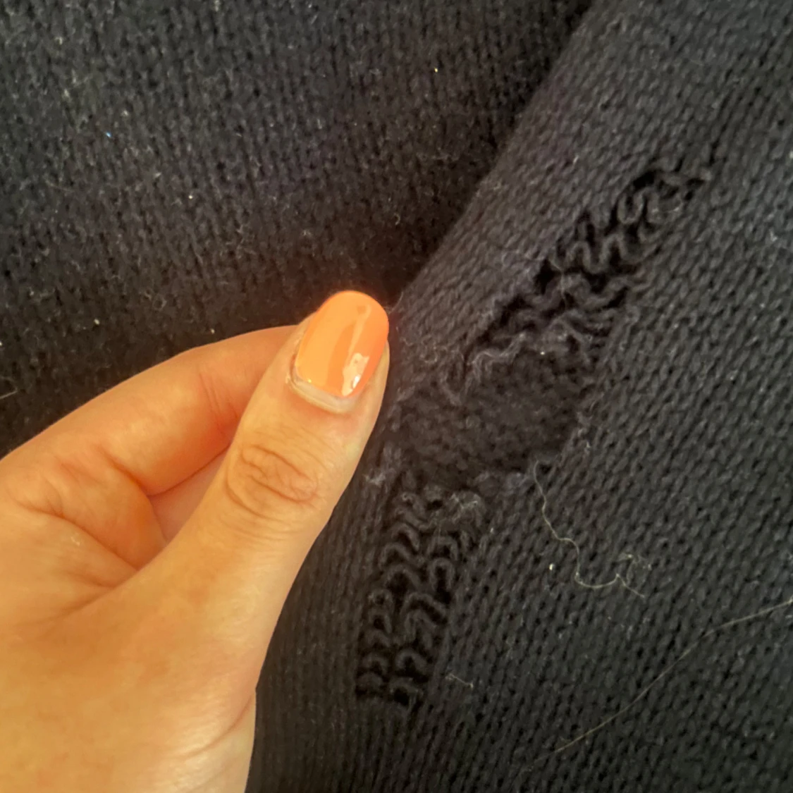 Svart stickad tröja från From Future - 2