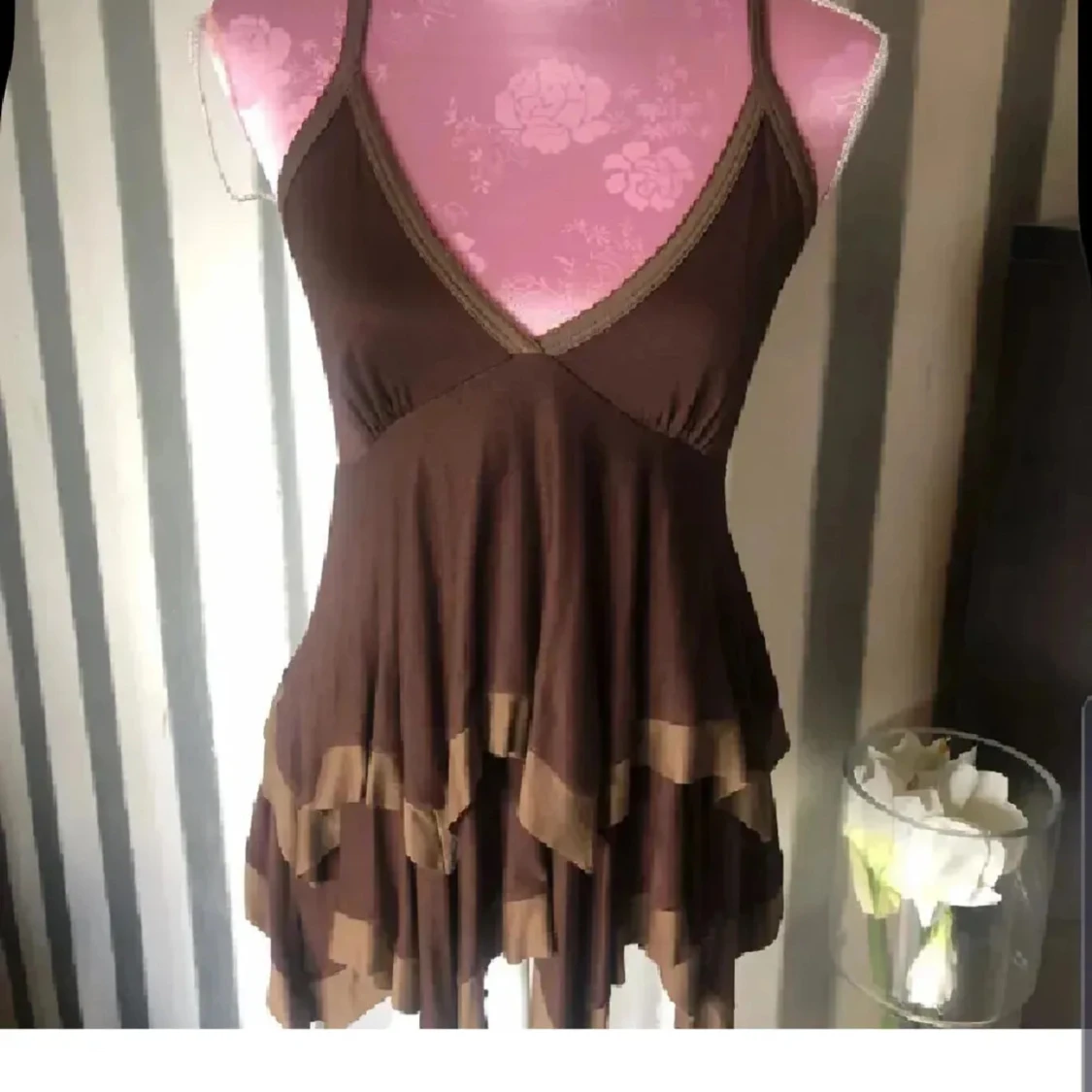 Brun volanglinne från Zara