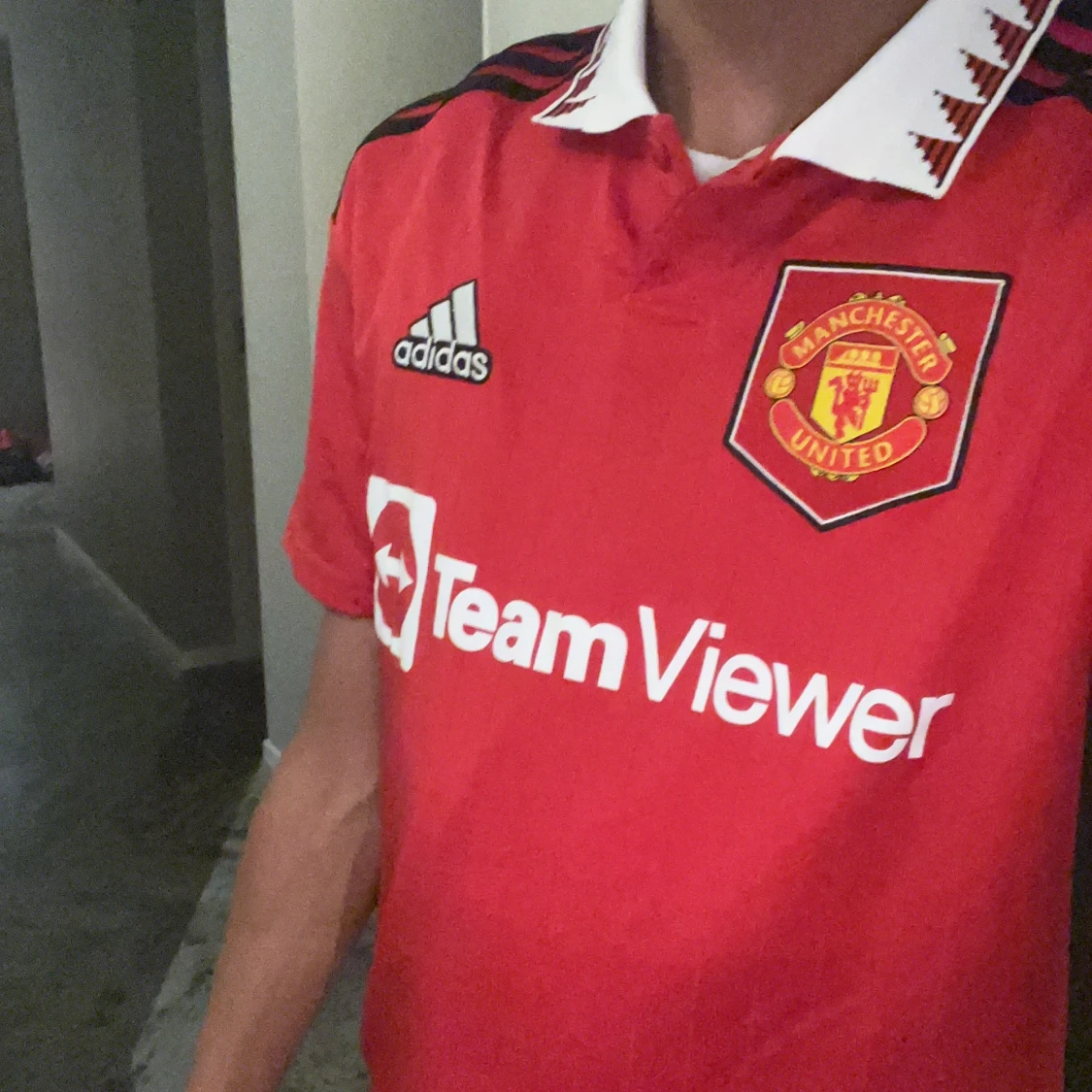 Manchester United Adidas matchtröja röd - 3