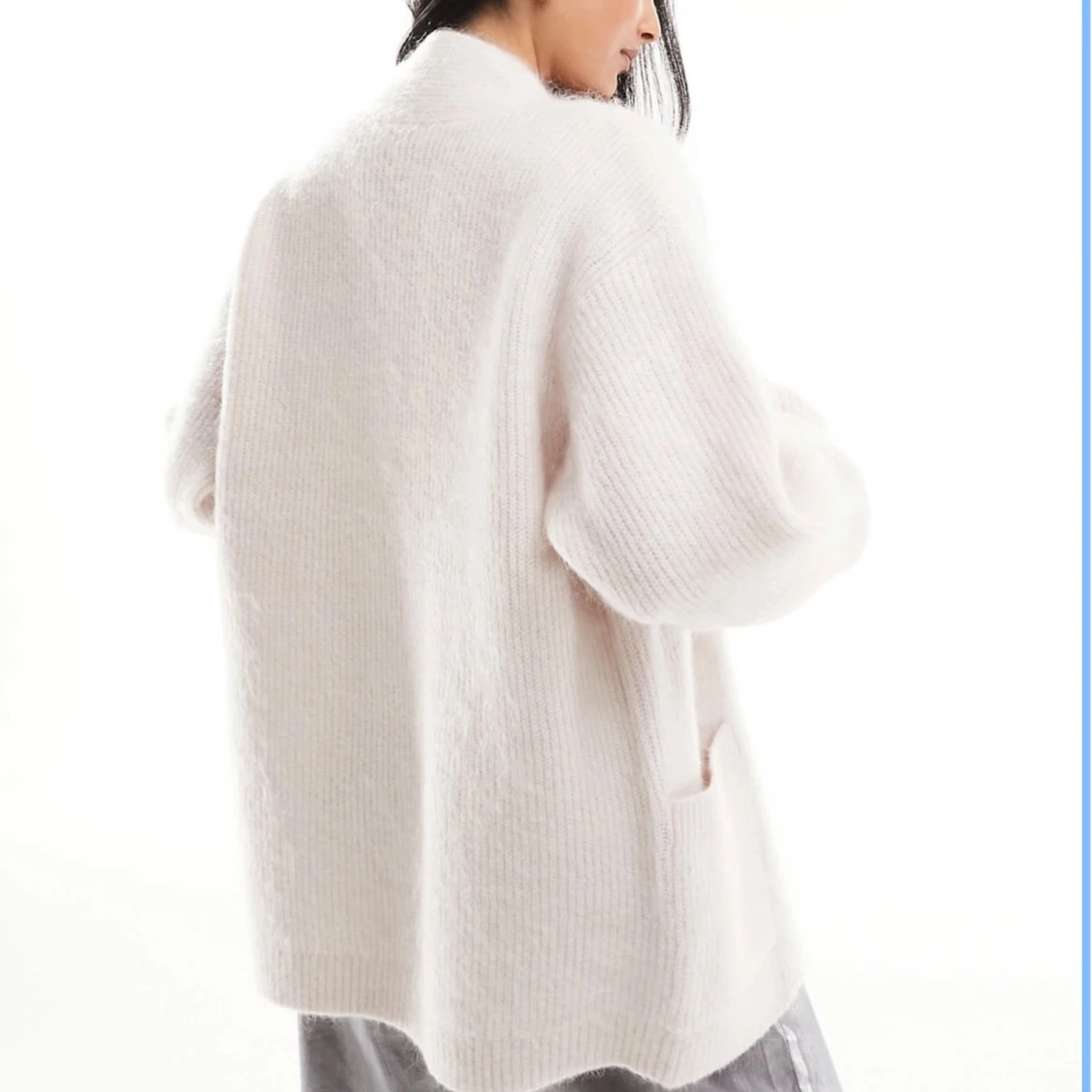 Ljusbeige oversized stickad kofta other stories - 1