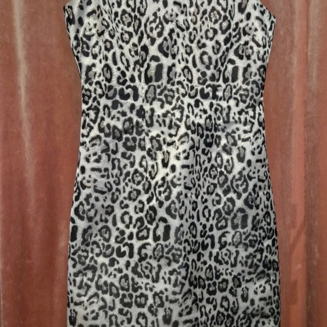 Leopardmönstrad kortklänning BB Studio