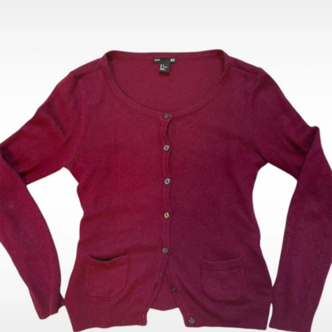 Vinröd kofta från H&M Basic