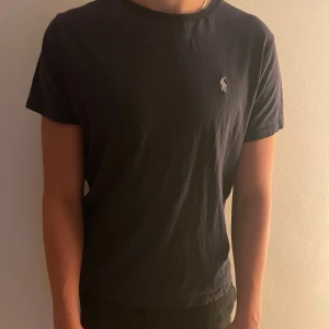 Svart t-shirt från Ralph Lauren - En klassisk svart t-shirt från Ralph Lauren med den ikoniska lilla loggan broderad på bröstet. T-shirten har rund halsringning och korta ärmar. Perfekt basic-plagg med snygg passform och mjukt bomullsmaterial.