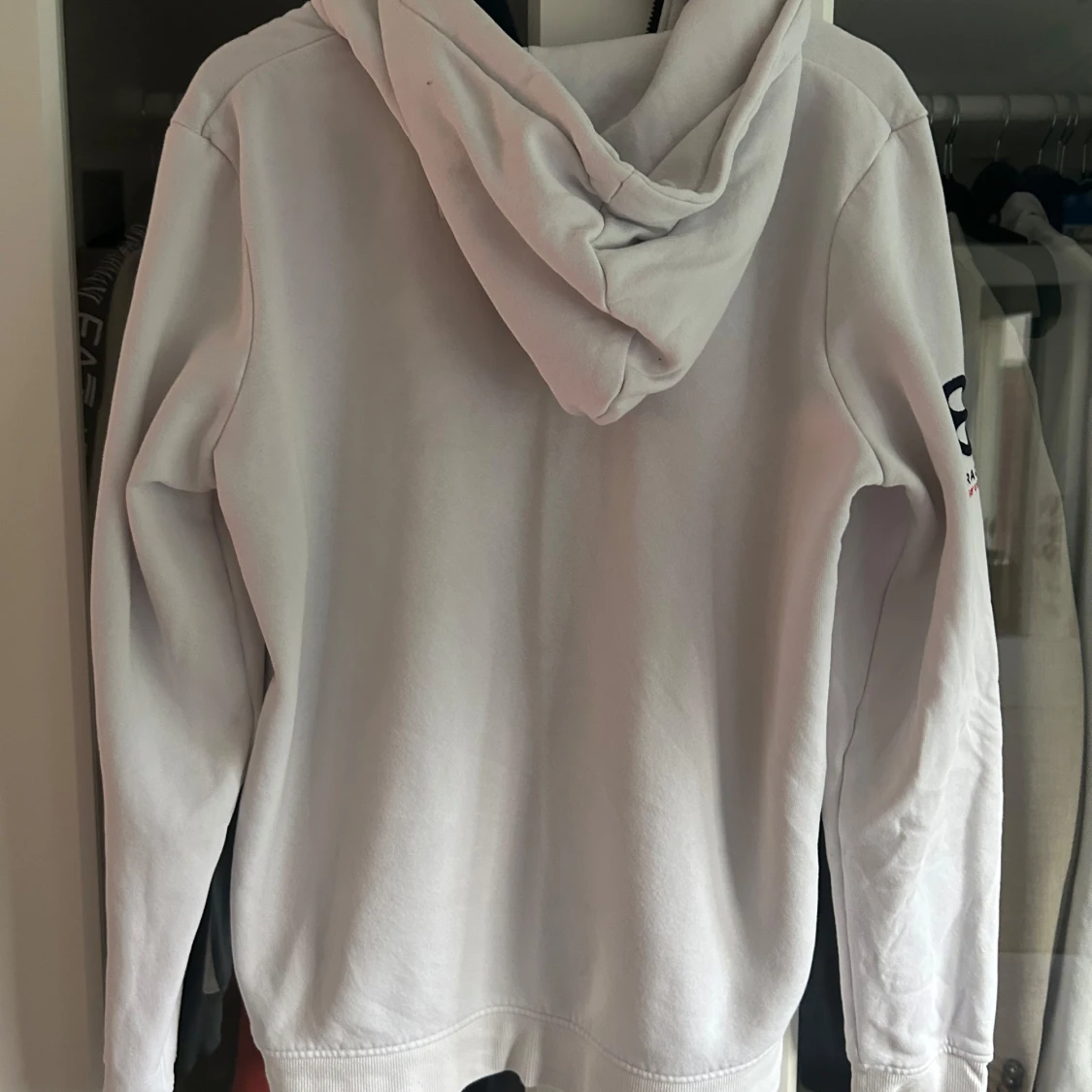 Vit hoodie från Race Marine med dragkedja - 1