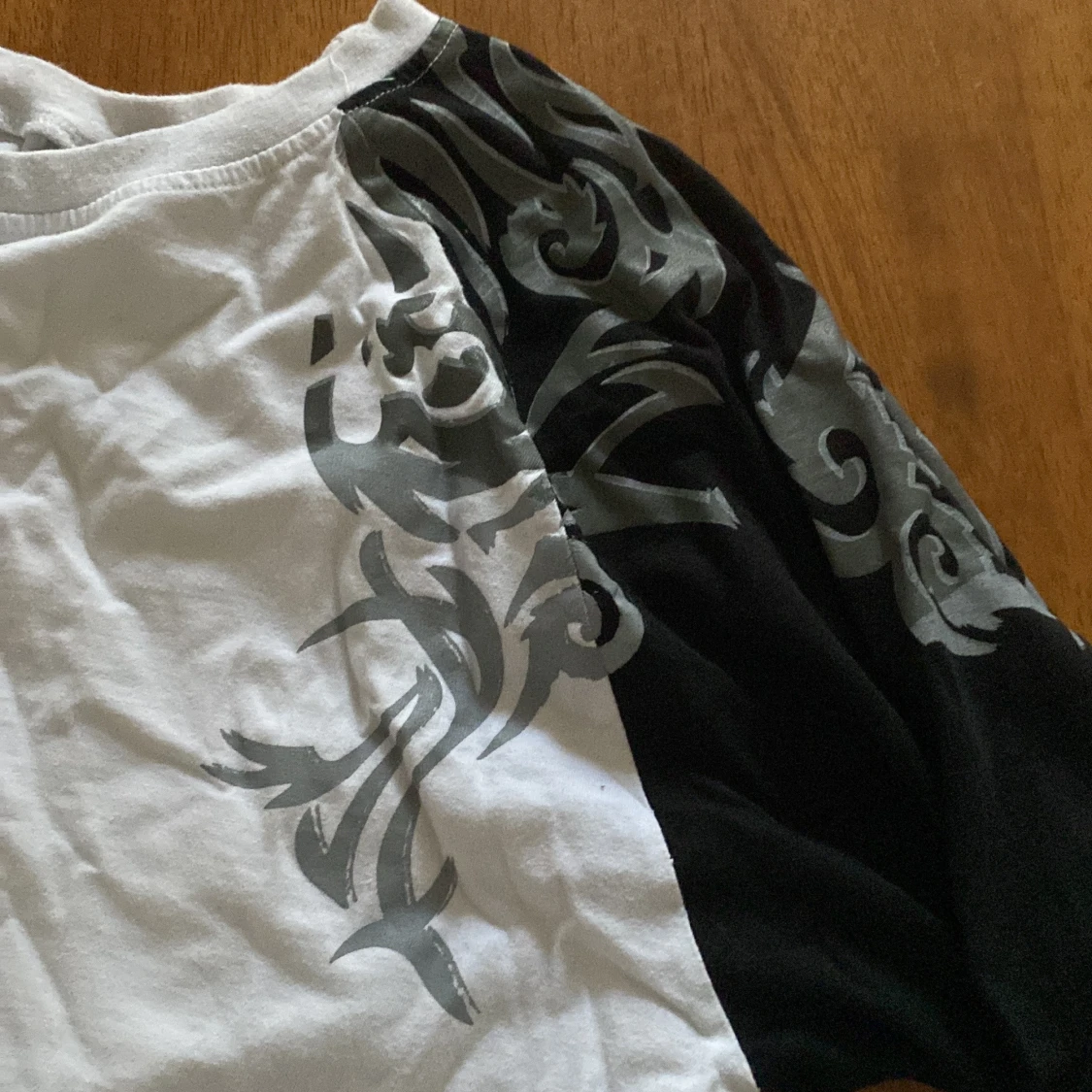 Svartvit långärmad tröja One Way - 2