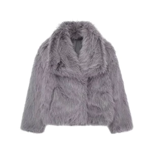 Pälsjacka - Jätte mysig