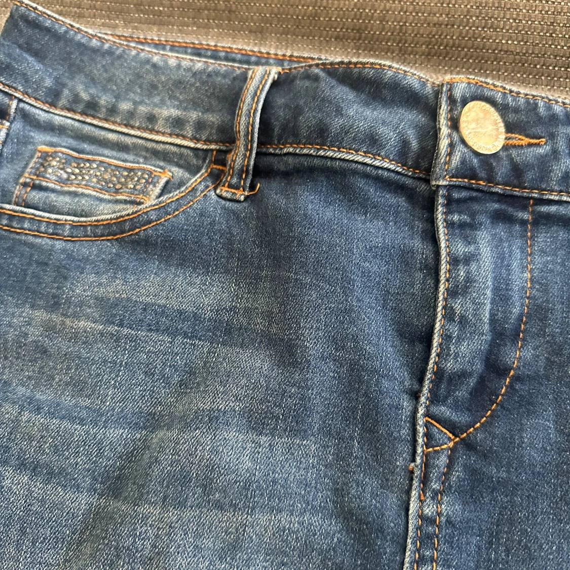 Jeanskjol med paljettdetaljer Morgan - 3