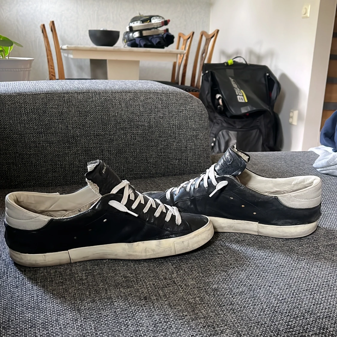 Philippe Model svarta sneakers i skinn - 1