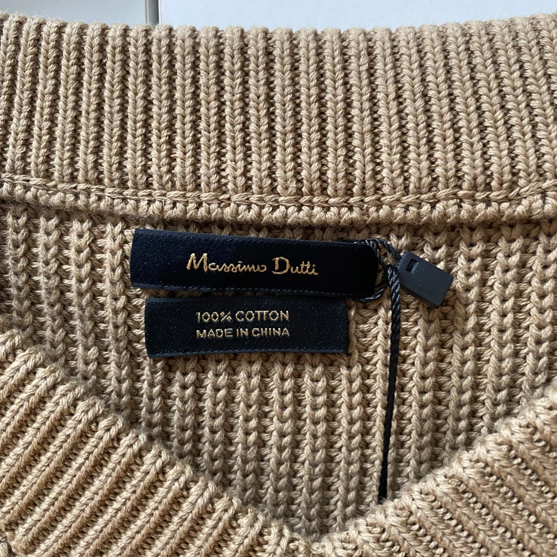 Beige stickad väst Massimo Dutti - 1
