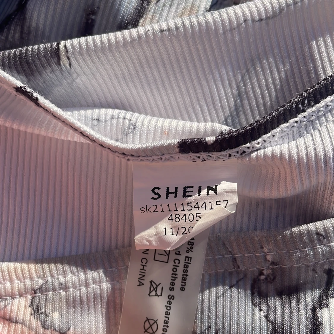 Vit och svart ljus blå, bikini från SHEIN - 2