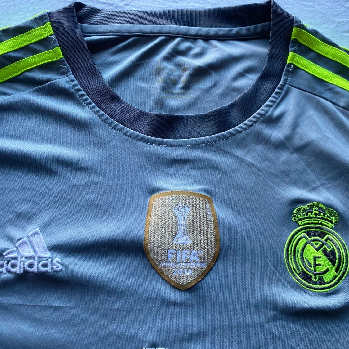 Grå långärmad Real Madrid Adidas tröja - 1