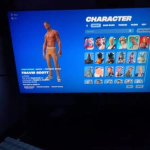 Hej säljer mitt fn og konto kontakta mig vid köp - Säljer ett Fortnite-konto med flera sällsynta och exklusiva skins som Travis Scott och ikoniska emotes som Floss. Kontot innehåller även unika pickaxes som Merry Mint Axe. Perfekt för dig som vill sticka ut i spelet!