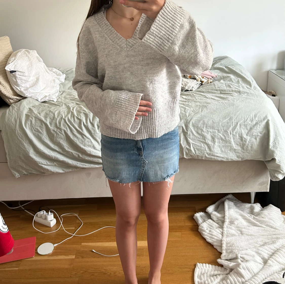 Grå tjocktröja - 1