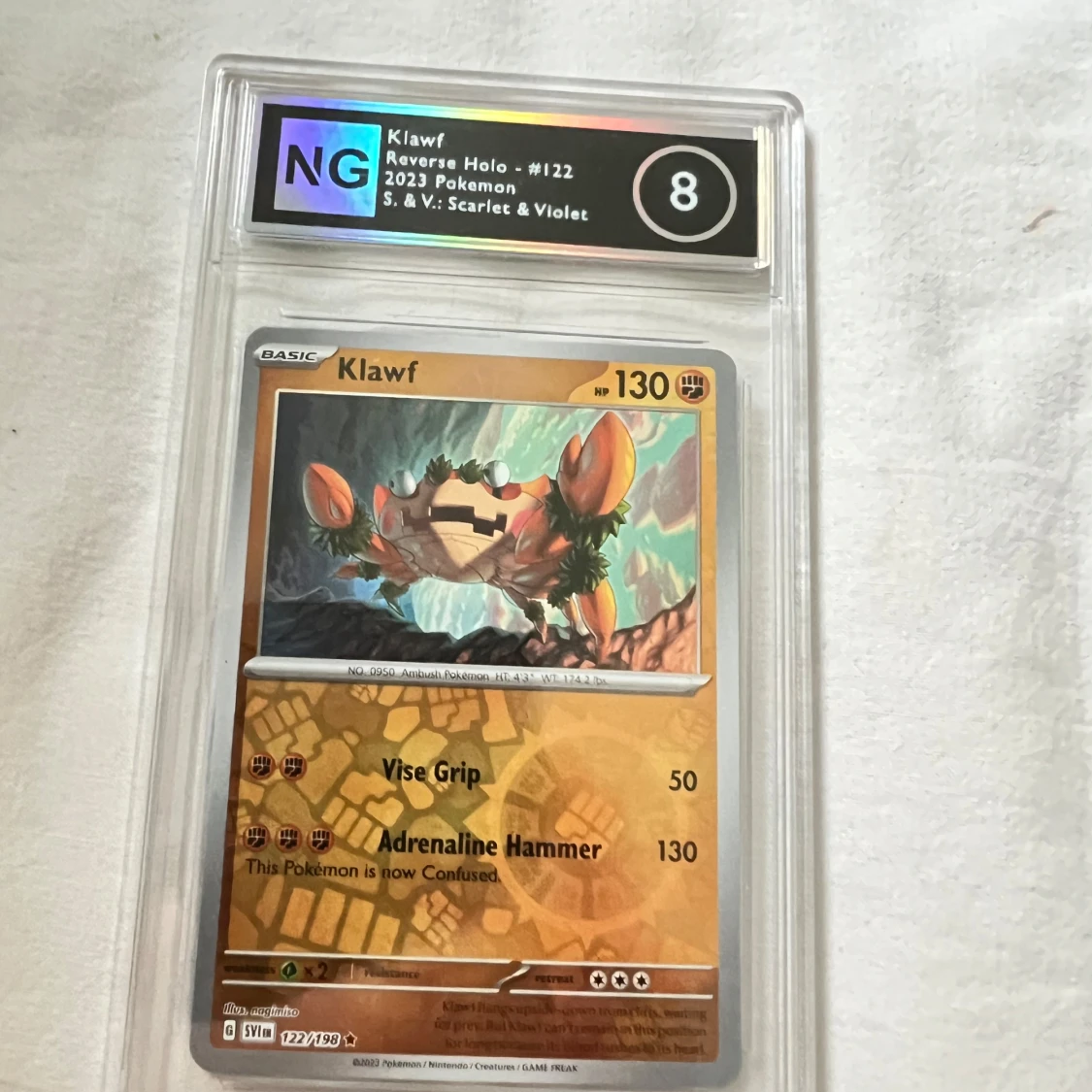 Klawf Reverse Holo #122 Pokémonkort