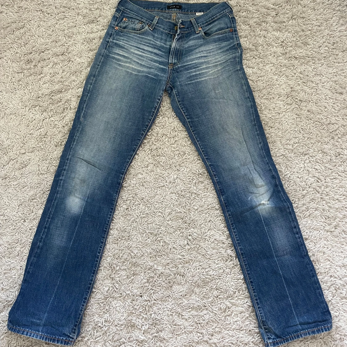 Blå jeansbyxor vintage