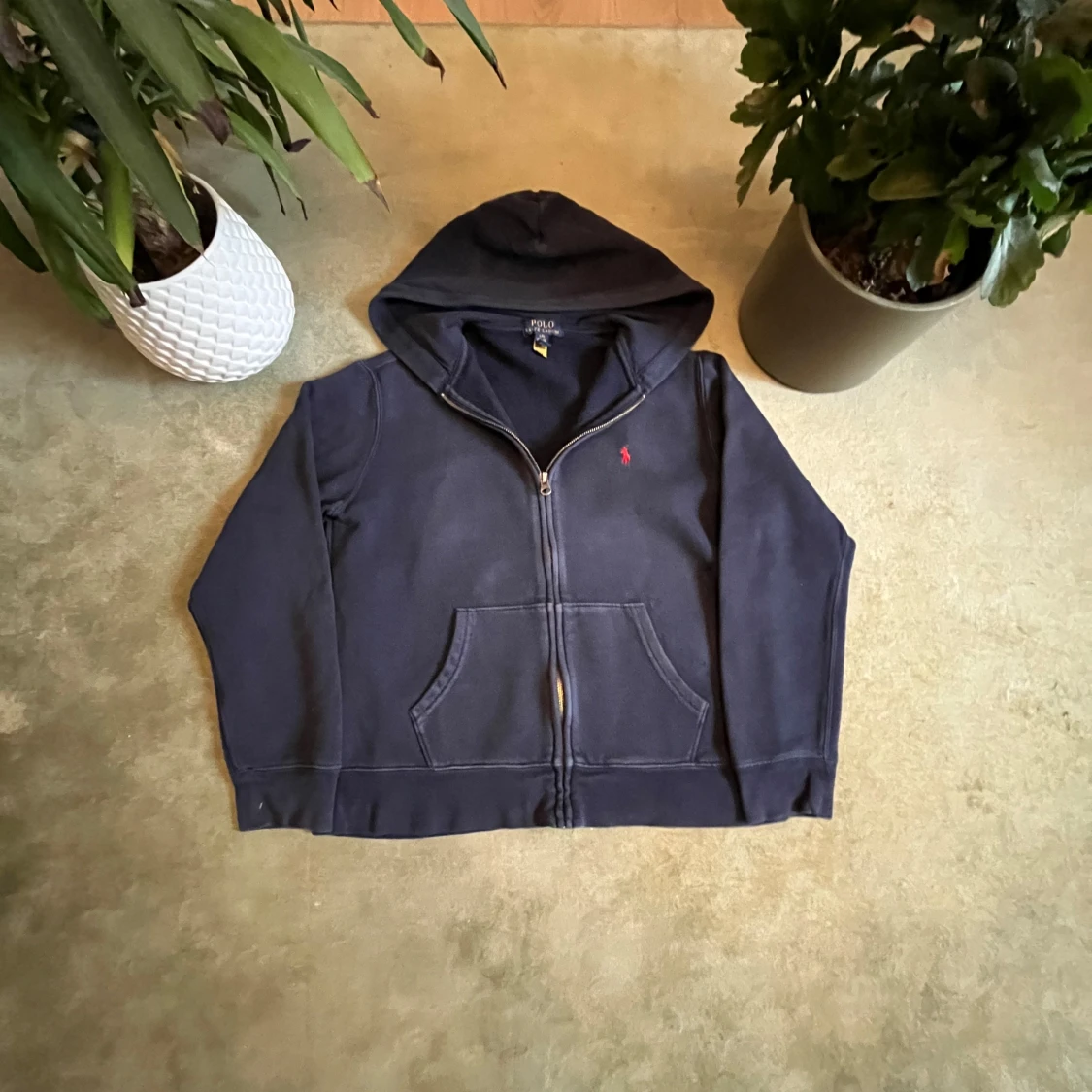  Ralph Lauren zip up mörkblå