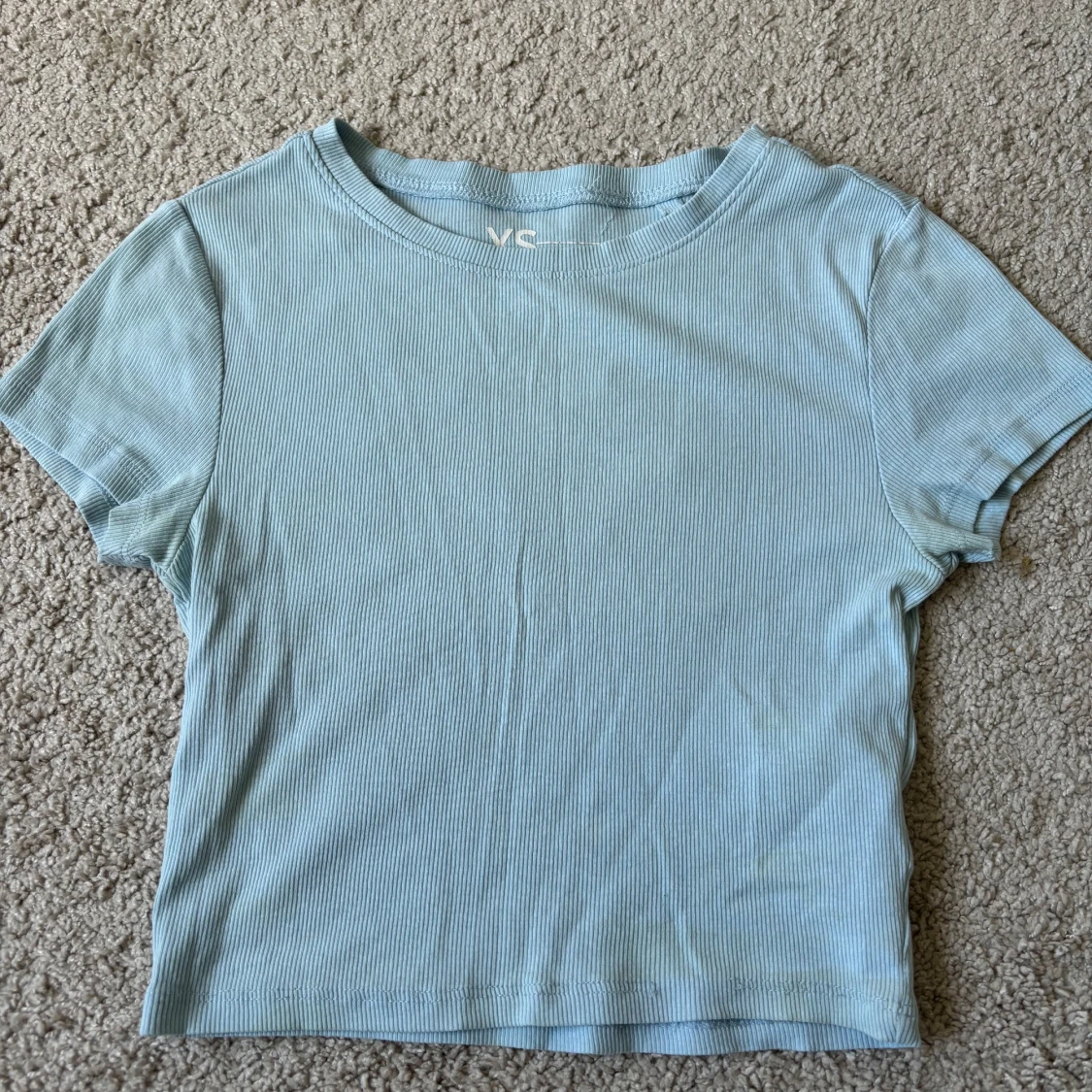 Babyblå cropped tshirt 
