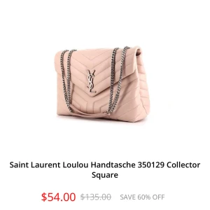 Saint Laurent Loulou axelväska rosa - Supersnygg Loulou axelväska från Saint Laurent i ljusrosa skinn med quiltad design och guldfärgad kedja. Väskan har YSL-logga framtill och klassisk v-formad lockstängning. Perfekt för dig som vill ha en ikonisk och trendig väska. Små slitage fråga om bilder i dm endast seriösa🩷