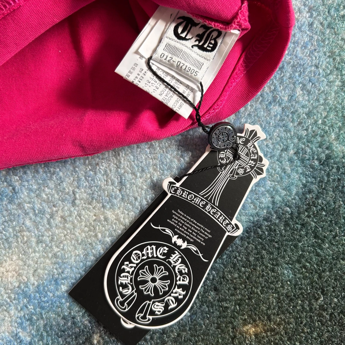 Chrome Hearts långärmad tröja rosa/svart - 3