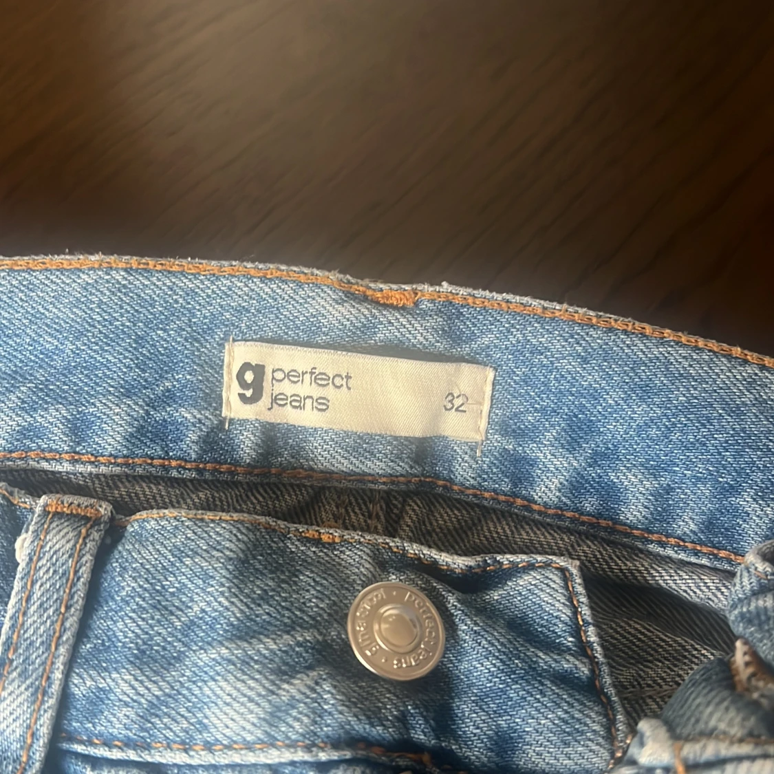 Blåa straight jeans från g perfect jeans - 1